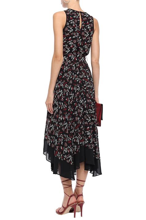 michael kors floral print dress|Floral Georgette Midi Dress .